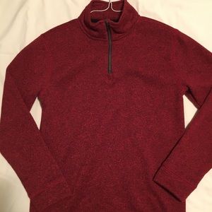Boys YL Quarter Zip Sweater
